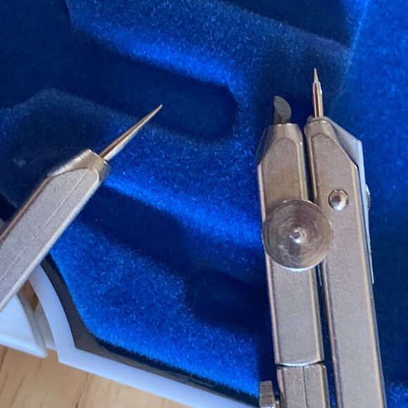 Staedtler Arco Italy Precision Math Drafting Partial Compass Set w Case 559 09 - Picture 5 of 7